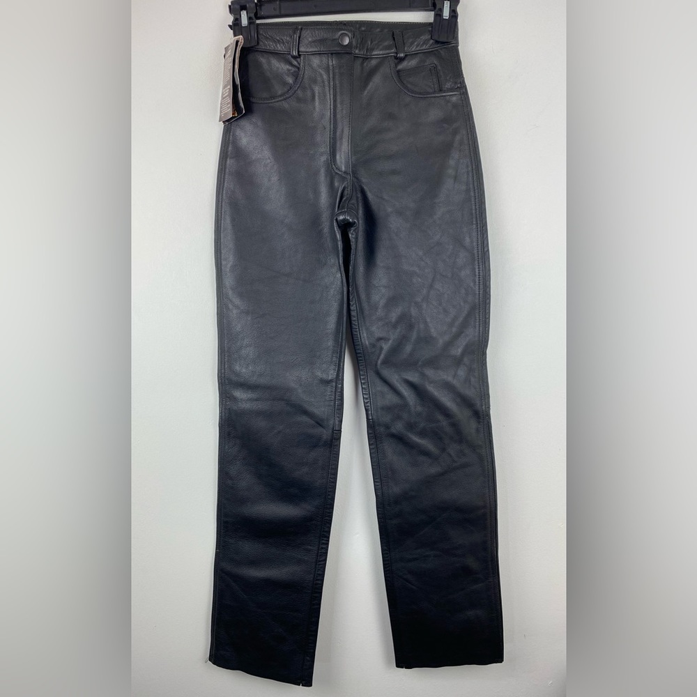 Vintage Hot Leathers size 4 Women’s Black Leather Pants